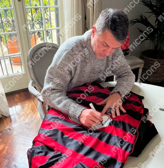 Paolo Maldini Official AC Milan Back Signed 1994 Home Shirt