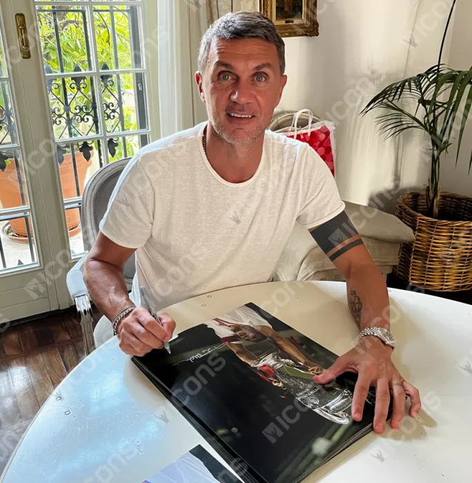Paolo Maldini Official AC Milan Signed And Framed Photo: 2003 UEFA Champions League Winner