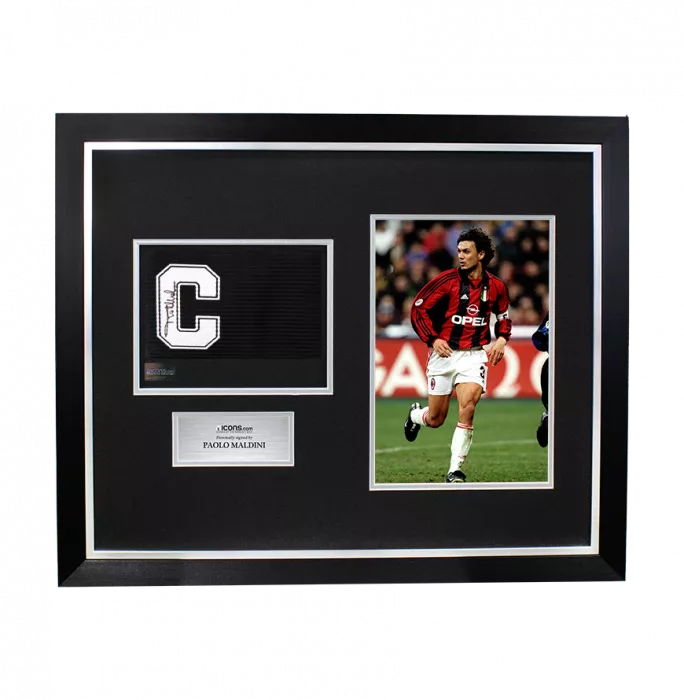 Paolo Maldini Signed And Framed Captain's Armband