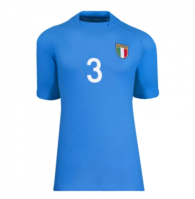 Paolo Maldini Signed Italy 2002 Home Shirt In Classic Frame