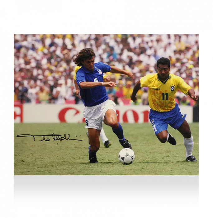 Paolo Maldini Signed Italy Photo: 1994 FIFA World Cup Final