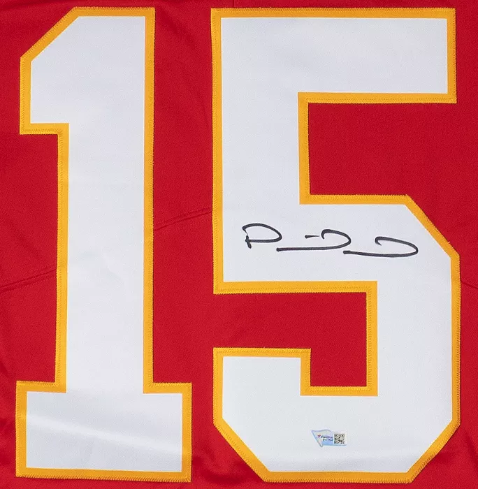 Patrick Mahomes Back Signed Kansas City Chiefs Home Jersey