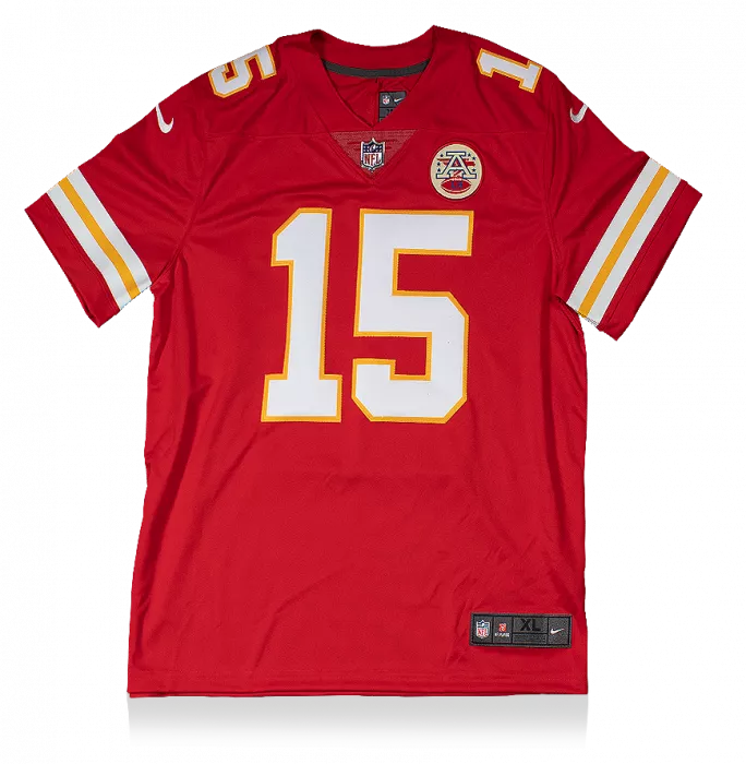Patrick Mahomes Back Signed Kansas City Chiefs Home Jersey