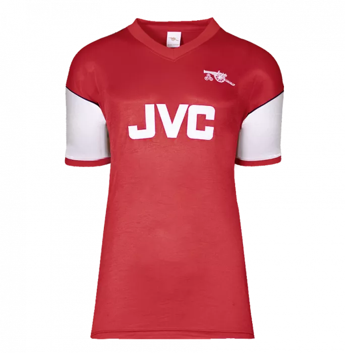 Patrick Vieira Back Signed Arsenal Retro Home Shirt In Hero Frame: Option 1