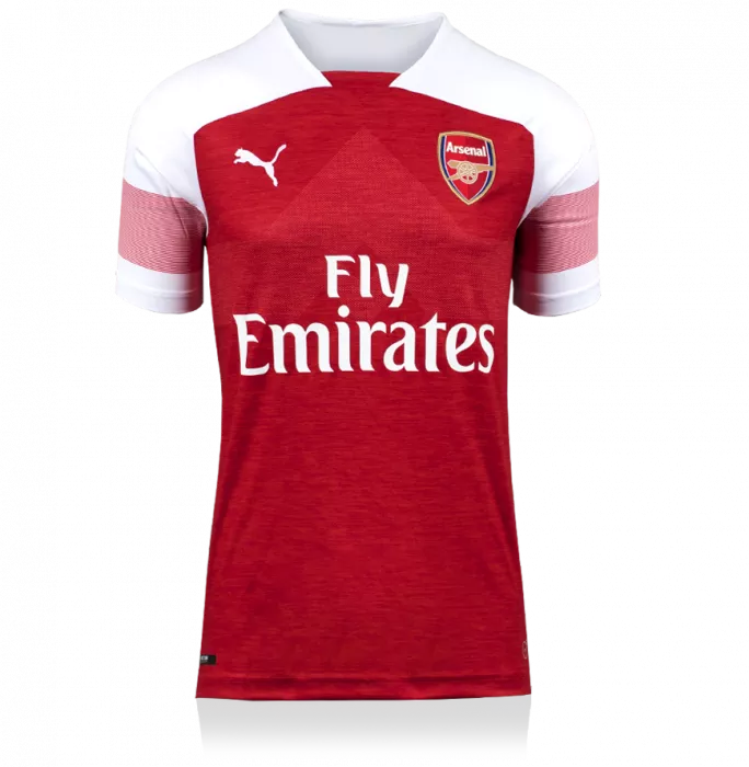 Patrick Vieira Back Signed Modern Arsenal Home Shirt