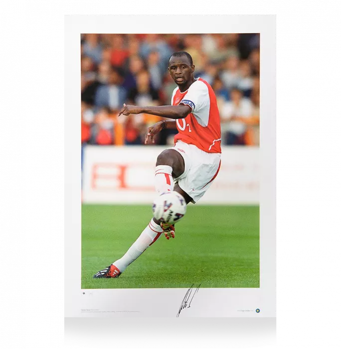 Patrick Vieira Signed Arsenal Print: Arsenal Icon