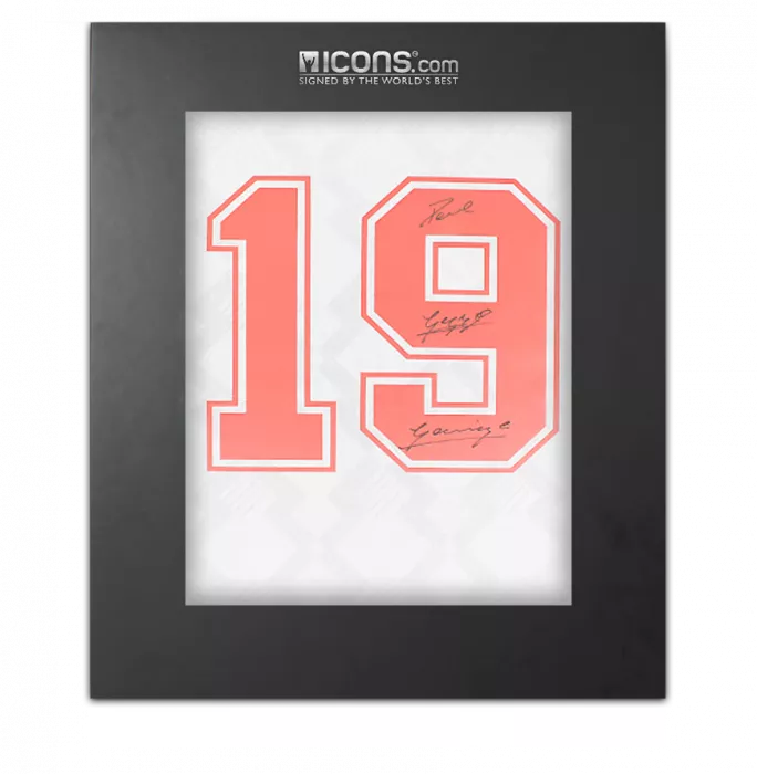 Paul Gascoigne Back Signed England 1990 Home Shirt In Deluxe Packaging