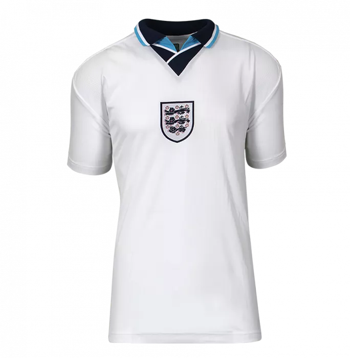 Paul Gascoigne Back Signed England 1996 Home Shirt In Deluxe Packaging