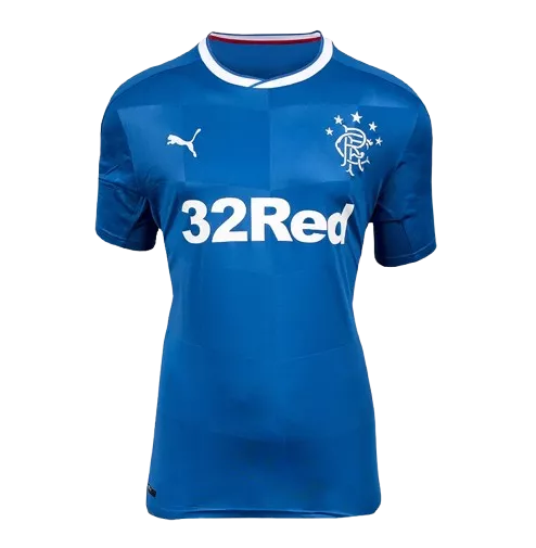 Paul Gascoigne Back Signed Rangers 2016-18 Home Shirt In Classic Frame