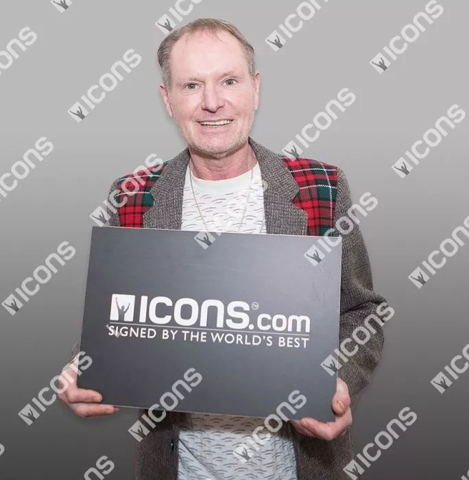 Paul Gascoigne Back Signed Rangers Training 2019-20 Home Shirt In Hero Frame: Option 1