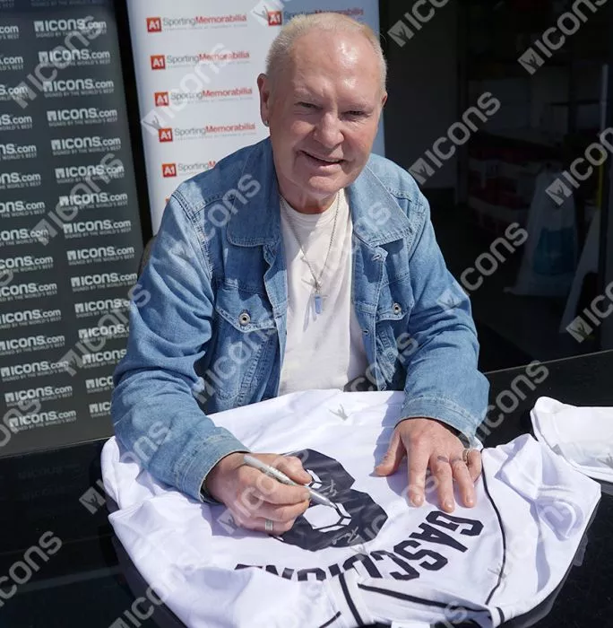 Paul Gascoigne Back Signed Tottenham Hotspur 1991 Home Shirt