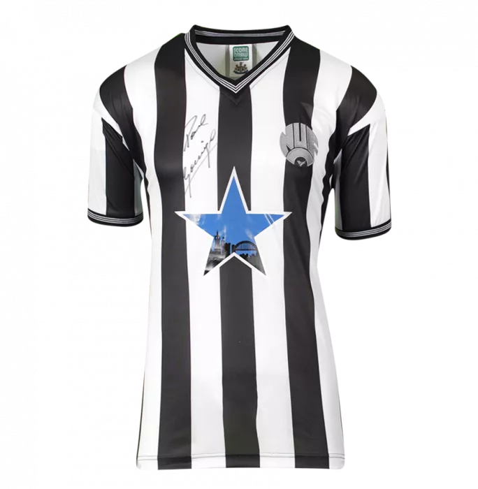 Paul Gascoigne Front Signed Newcastle 1984-85 Home Shirt