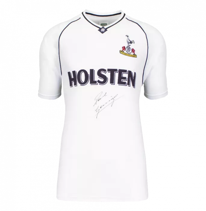 Paul Gascoigne Front Signed Tottenham Hotspur 1991 Home Shirt In Hero Frame: Option 1