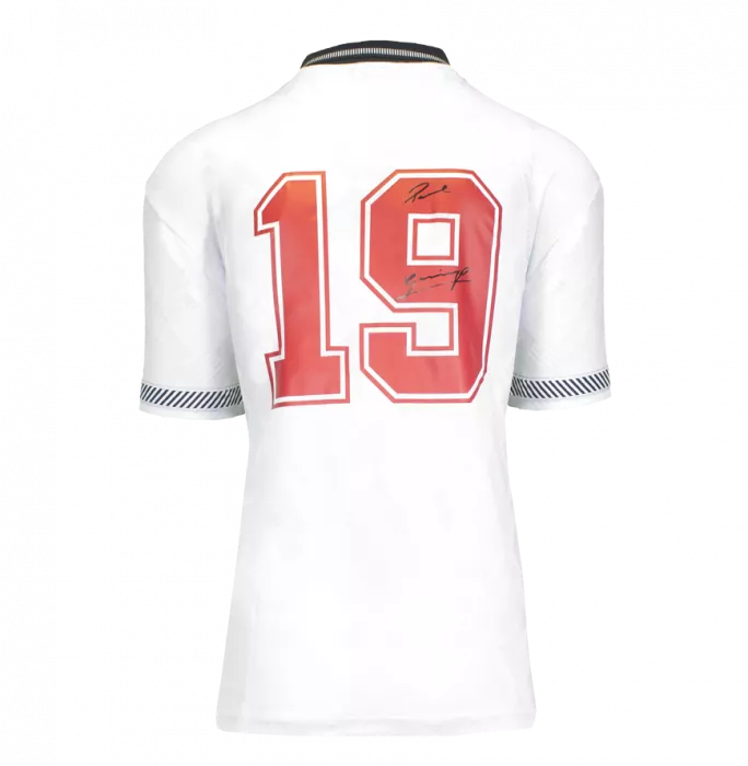 Paul Gascoigne Official 1990 FIFA World Cup™ Back Signed And Hero Framed England 1990 Home Shirt