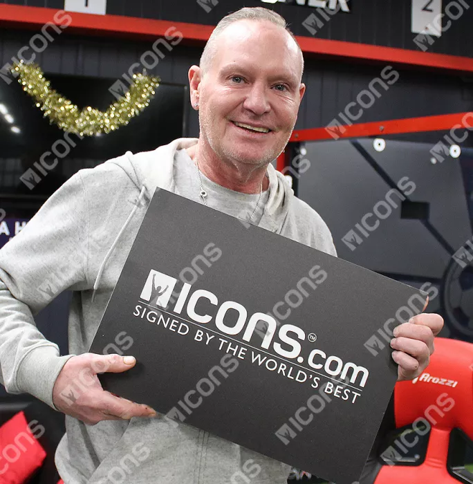 Paul Gascoigne Signed England Photos In Dual Photo Frame