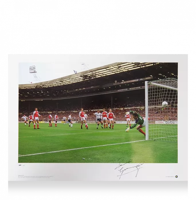 Paul Gascoigne Signed Tottenham Hotspur Photo