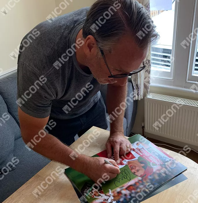 Paul Merson Signed Arsenal Photo: 1993 League Cup Winner