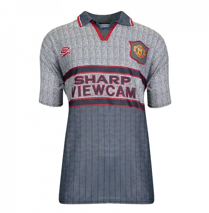 Paul Scholes Back Signed Manchester United 1995-96 Away Shirt