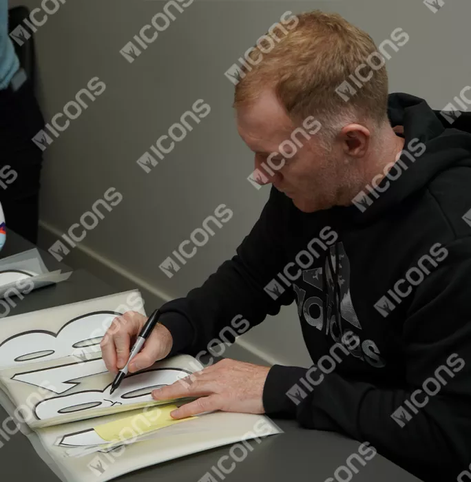 Paul Scholes Back Signed Manchester United 2022-23 Home Shirt In Deluxe Packaging