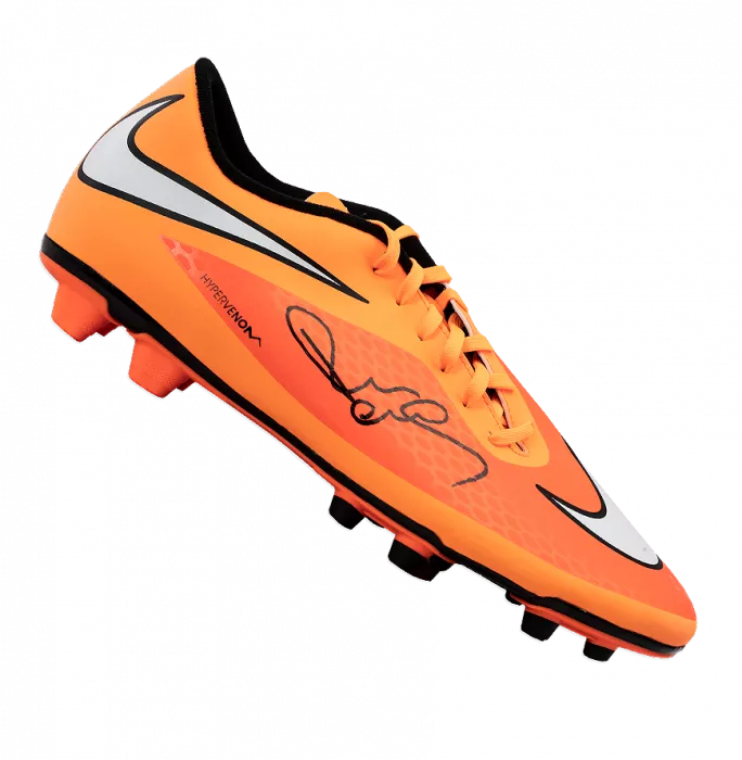 Paul Scholes Signed Orange Nike Hypervenom Boot