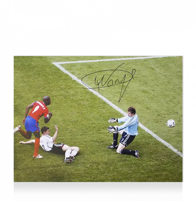 Paulo Wanchope Official 2006 FIFA World Cup™ Signed And Framed Costa Rica Photo: Iconic 2006 Goal Vs Germany