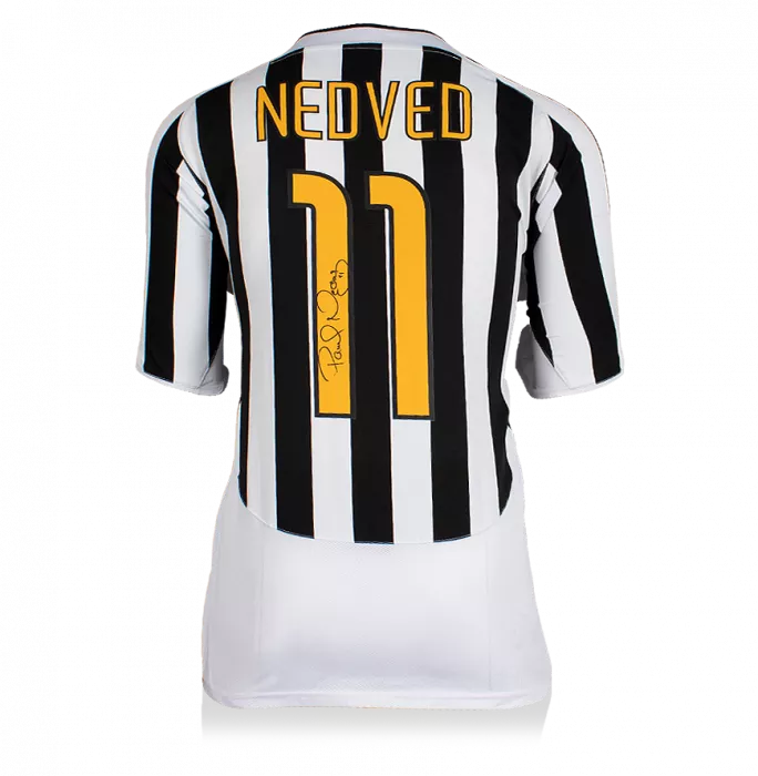 Pavel Nedved Back Signed Juventus 2003-04 Home Shirt