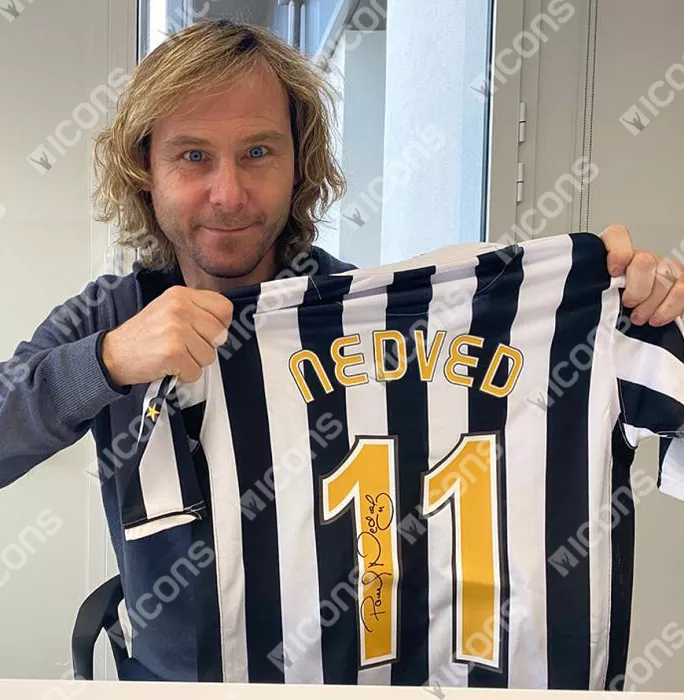 Pavel Nedved Back Signed Juventus 2006-07 Home Shirt