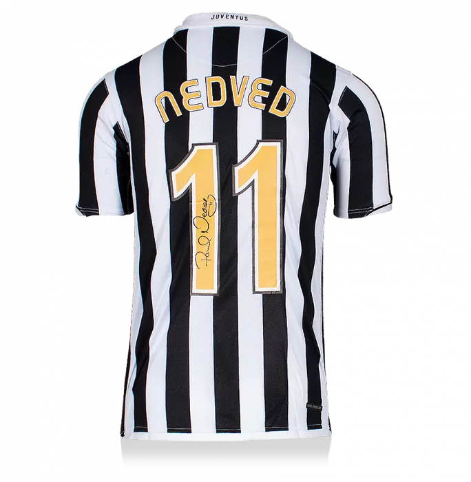 Pavel Nedved Back Signed Juventus 2006-07 Home Shirt