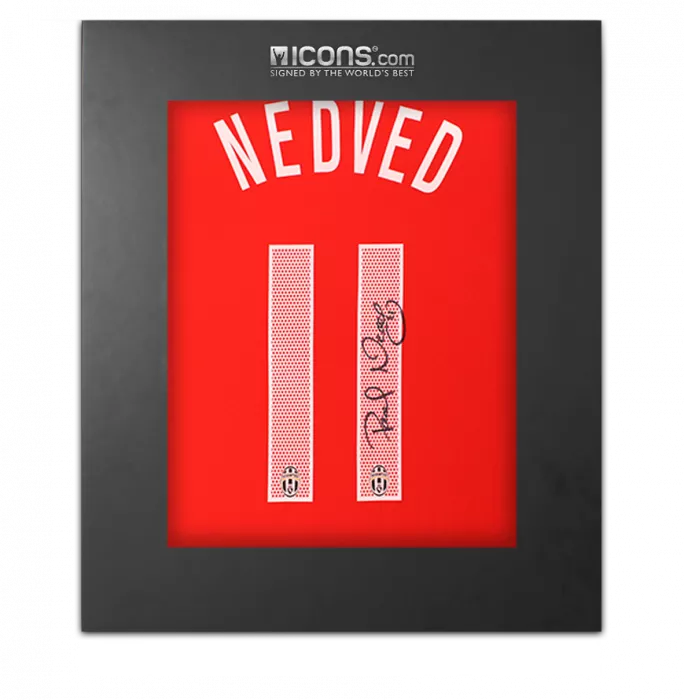 Pavel Nedved Back Signed Juventus 2006-07 Third Shirt In Deluxe Packaging