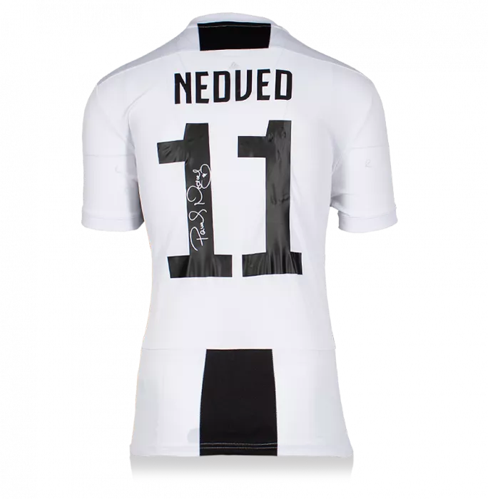 Pavel Nedved Back Signed Juventus 2018-19 Home Shirt