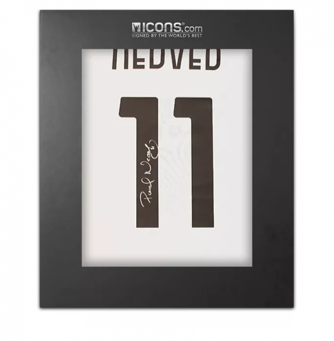 Pavel Nedved Back Signed Juventus 2024-25 Home Shirt with Fan Style Numbers In Deluxe Packaging