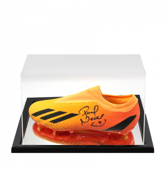 Pavel Nedved Signed Adidas Boot In Acrylic Case