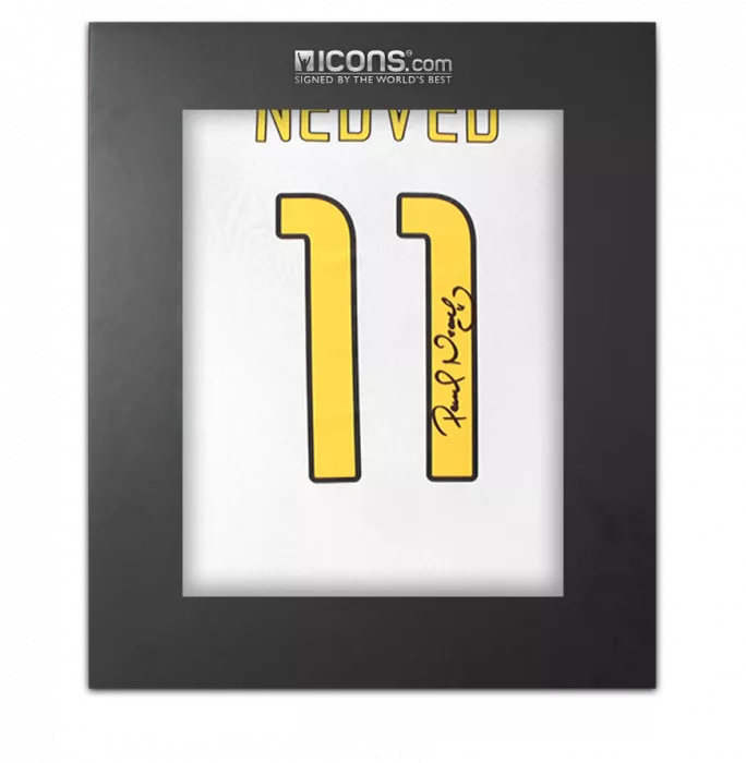 Pavel Nedved Signed Juventus 2024-25 Home Shirt with Fan Style Numbers In Deluxe Packaging