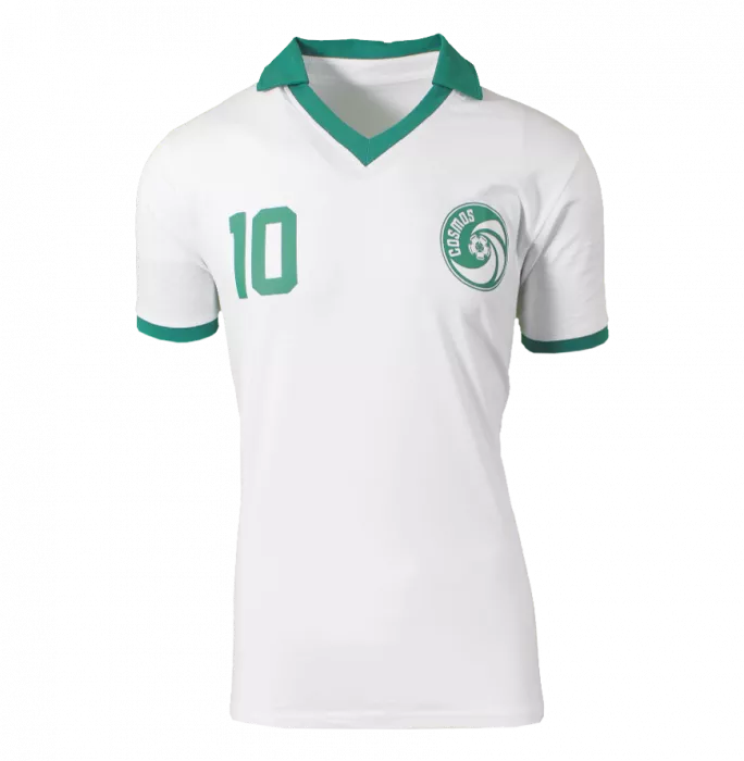 Pele Back Signed New York Cosmos Retro Shirt In Hero Frame: Option 1