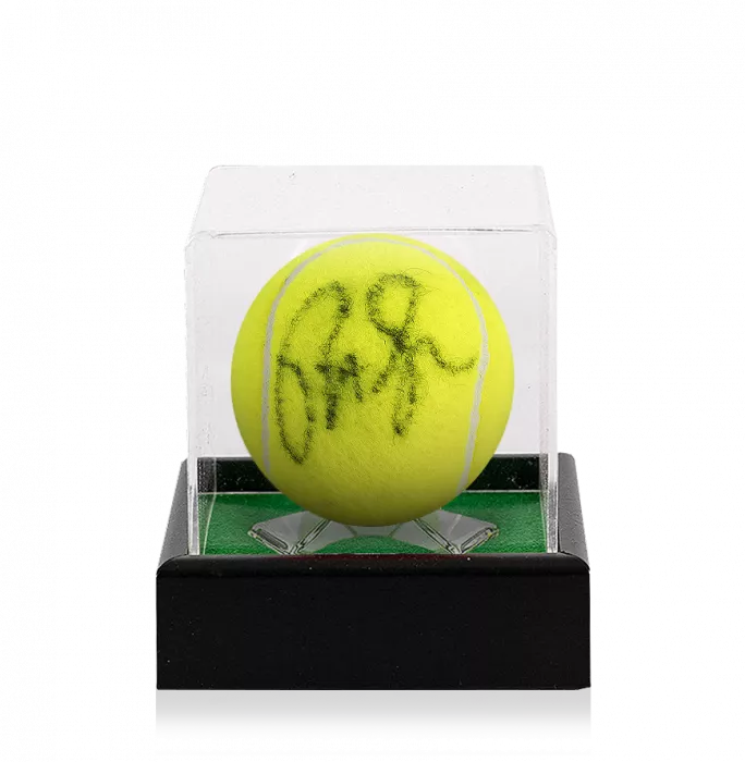 Pete Sampras Signed Wimbledon Tennis Ball In Acrylic Case