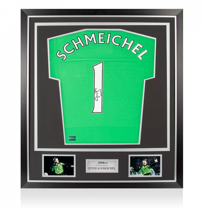 Peter Schmeichel Back Signed Manchester United Goalkeeper Shirt In Classic Frame