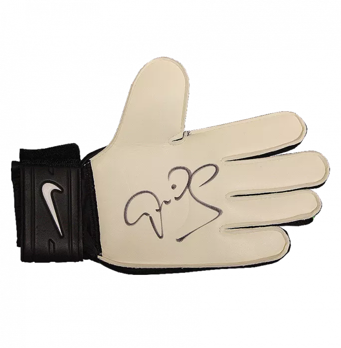 Peter Schmeichel Signed Black And Green Nike GK Glove