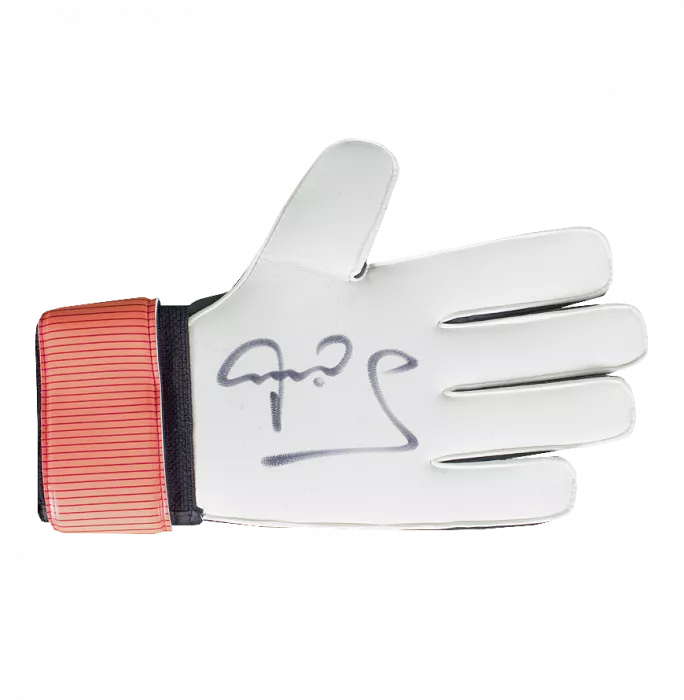Peter Schmeichel Signed Orange Adidas Goalkeeper Glove