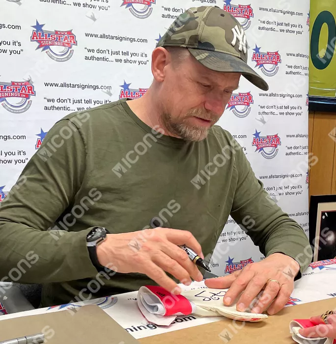 Peter Schmeichel Signed Pink Adidas Goalkeeper Glove