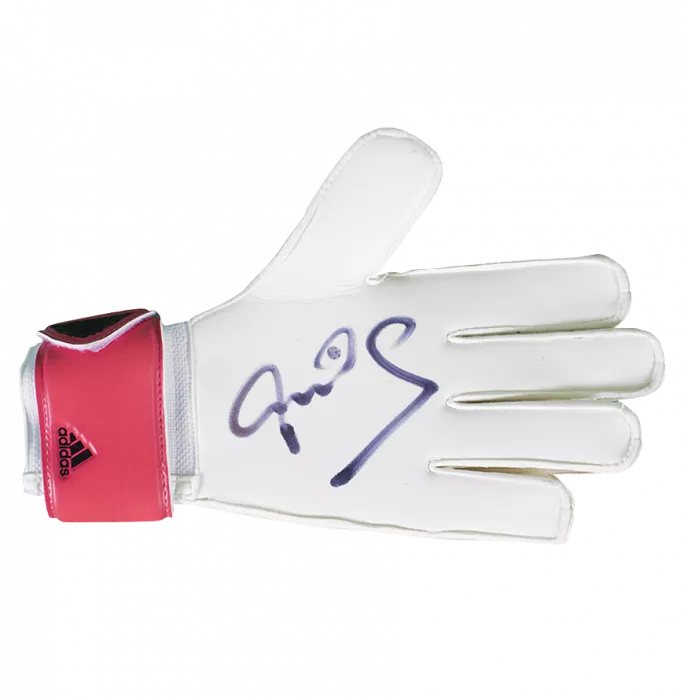 Peter Schmeichel Signed Pink Adidas Goalkeeper Glove