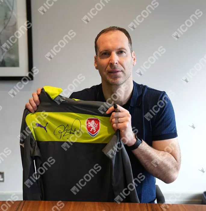 Petr Cech Signed Czech Republic 2012-13 Goalkeeper Shirt In Hero Frame: Option 1