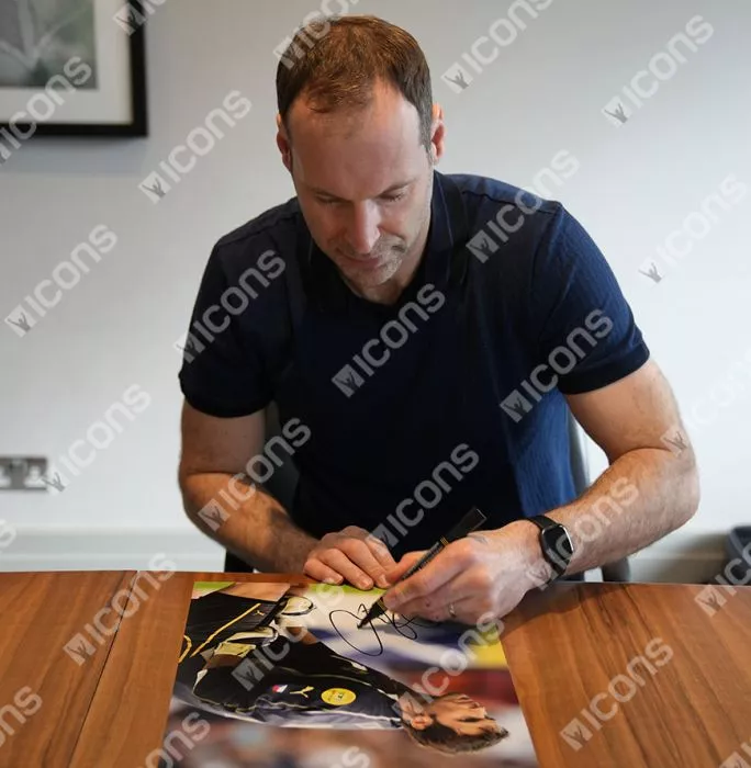 Petr Cech Signed Czech Republic Photo In Black Wooden Frame: UEFA EURO 2004