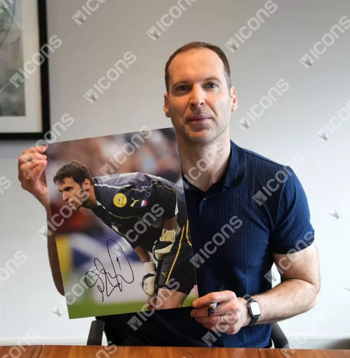Petr Cech Signed Czech Republic Photo In Black Wooden Frame: UEFA EURO 2004