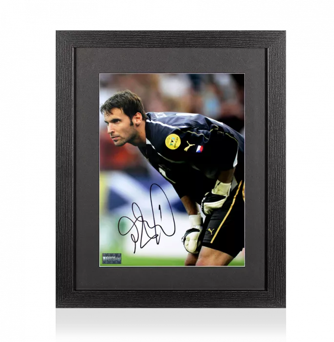 Petr Cech Signed Czech Republic Photo In Black Wooden Frame: UEFA EURO 2004