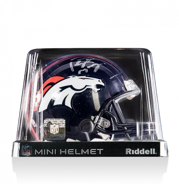 Peyton Manning Signed Mini Denver Broncos Riddell Helmet