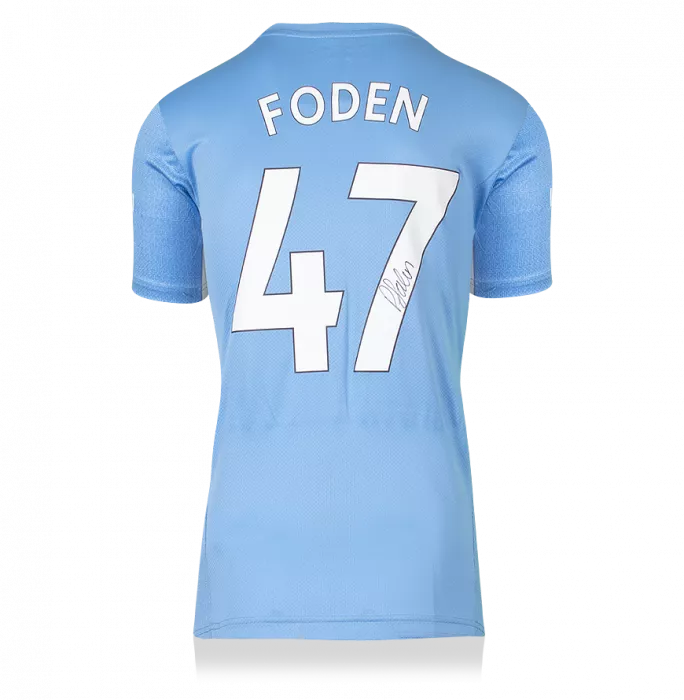 Phil Foden Signed Manchester City 2021-22 Home Shirt
