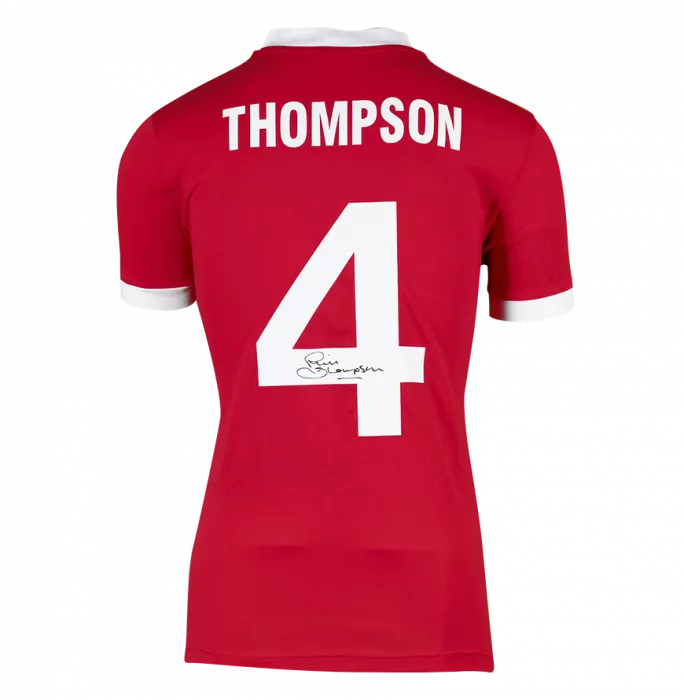 Phil Thompson Back Signed Liverpool 1978 Home Shirt In Deluxe Packaging