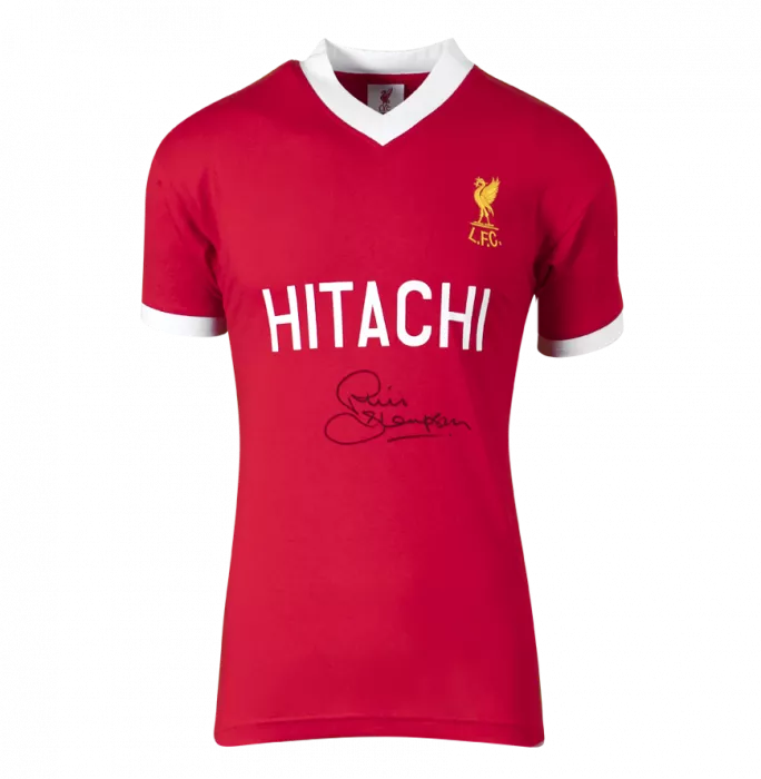 Phil Thompson Front Signed Liverpool FC 1978 Home Shirt In Deluxe Packaging