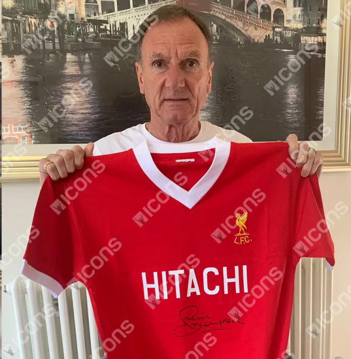 Phil Thompson Front Signed Liverpool FC 1978 Home Shirt In Hero Frame: Option 1