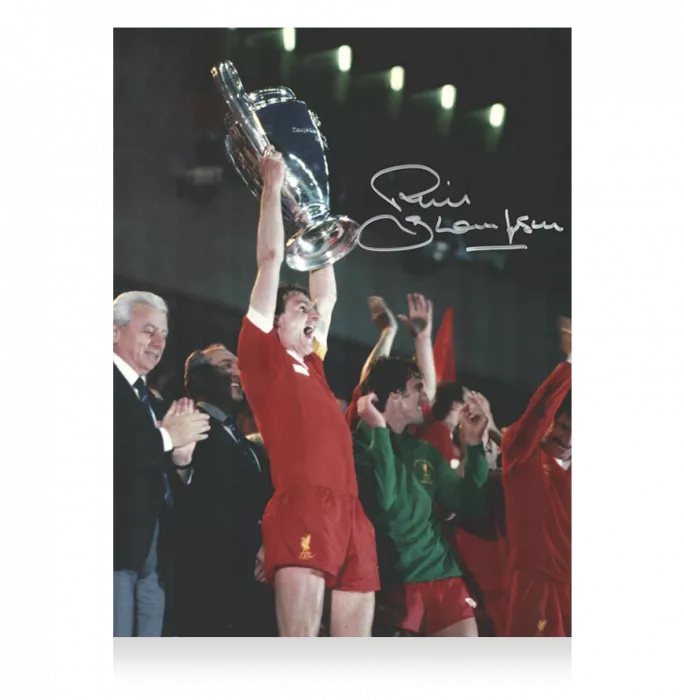 Phil Thompson Signed Liverpool Photo In Premium Photo Frame